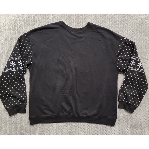 Disney Frozen 2 Sweatshirt Black Light Up Elsa Anna Olaf Kristoff Sven Sz 3XL - Picture 7 of 8